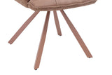 Chaise Pivotante de Salle à Manger SOLEN en Tissu - 55 x 62 cm