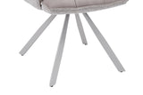 Chaise Pivotante de Salle à Manger SOLEN en Tissu - 55 x 62 cm