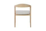 Chaise avec Accoudoirs CLARA en Bois de Frêne - 57 x 66.5 cm