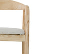 Chaise avec Accoudoirs CLARA en Bois de Frêne - 57 x 66.5 cm