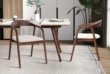 Chaise avec Accoudoirs CLARA en Bois de Frêne - 57 x 66.5 cm