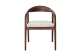 Chaise avec Accoudoirs CLARA en Bois de Frêne - 57 x 66.5 cm