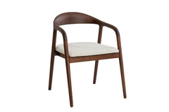 Chaise avec Accoudoirs CLARA en Bois de Frêne - 57 x 66.5 cm