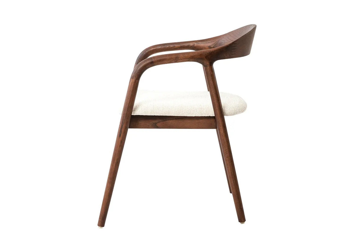 Chaise avec Accoudoirs CLARA en Bois de Frêne - 57 x 66.5 cm