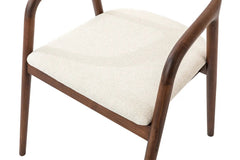 Chaise avec Accoudoirs CLARA en Bois de Frêne - 57 x 66.5 cm