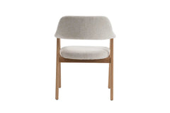 Chaise avec Accoudoirs CORALYA en Chêne Massif Fumé - 64 x 59.5 cm