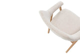 Chaise avec Accoudoirs CORALYA en Chêne Massif Fumé - 64 x 59.5 cm