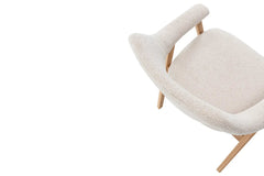 Chaise avec Accoudoirs CORALYA en Chêne Massif Fumé - 64 x 59.5 cm