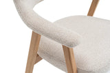Chaise avec Accoudoirs CORALYA en Chêne Massif Fumé - 64 x 59.5 cm