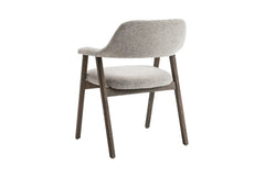 Chaise avec Accoudoirs CORALYA en Chêne Massif Fumé - 64 x 59.5 cm