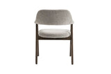 Chaise avec Accoudoirs CORALYA en Chêne Massif Fumé - 64 x 59.5 cm