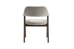 Chaise avec Accoudoirs CORALYA en Chêne Massif Fumé - 64 x 59.5 cm