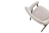 Chaise avec Accoudoirs CORALYA en Chêne Massif Fumé - 64 x 59.5 cm