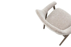 Chaise avec Accoudoirs CORALYA en Chêne Massif Fumé - 64 x 59.5 cm