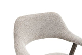 Chaise avec Accoudoirs CORALYA en Chêne Massif Fumé - 64 x 59.5 cm