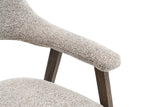 Chaise avec Accoudoirs CORALYA en Chêne Massif Fumé - 64 x 59.5 cm
