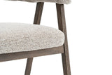 Chaise avec Accoudoirs CORALYA en Chêne Massif Fumé - 64 x 59.5 cm