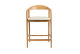 Chaise de Bar CLARA en Bois de Frêne - 55.5 x 57.5 cm