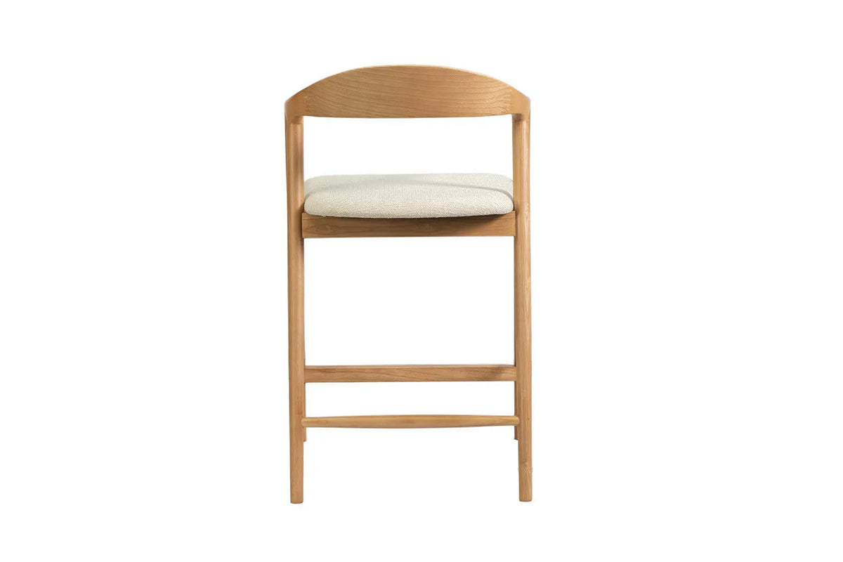 Chaise de Bar CLARA en Bois de Frêne - 55.5 x 57.5 cm