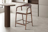 Chaise de Bar CLARA en Bois de Frêne - 55.5 x 57.5 cm