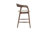 Chaise de Bar CLARA en Bois de Frêne - 55.5 x 57.5 cm