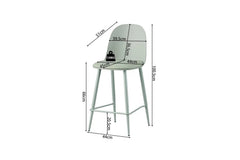 Chaise de Bar JASMYN - 44 x 51 cm