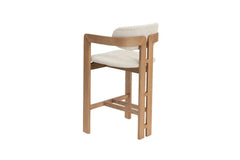Chaise de Bar KAMELIA Beige en Bois de Frêne - 56 x 52 cm