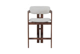Chaise de Bar KAMELIA Beige en Bois de Frêne - 56 x 52 cm