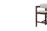 Chaise de Bar KAMELIA Beige en Bois de Frêne - 56 x 52 cm