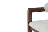 Chaise de Bar KAMELIA Beige en Bois de Frêne - 56 x 52 cm