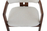 Chaise de Bar KAMELIA Beige en Bois de Frêne - 56 x 52 cm