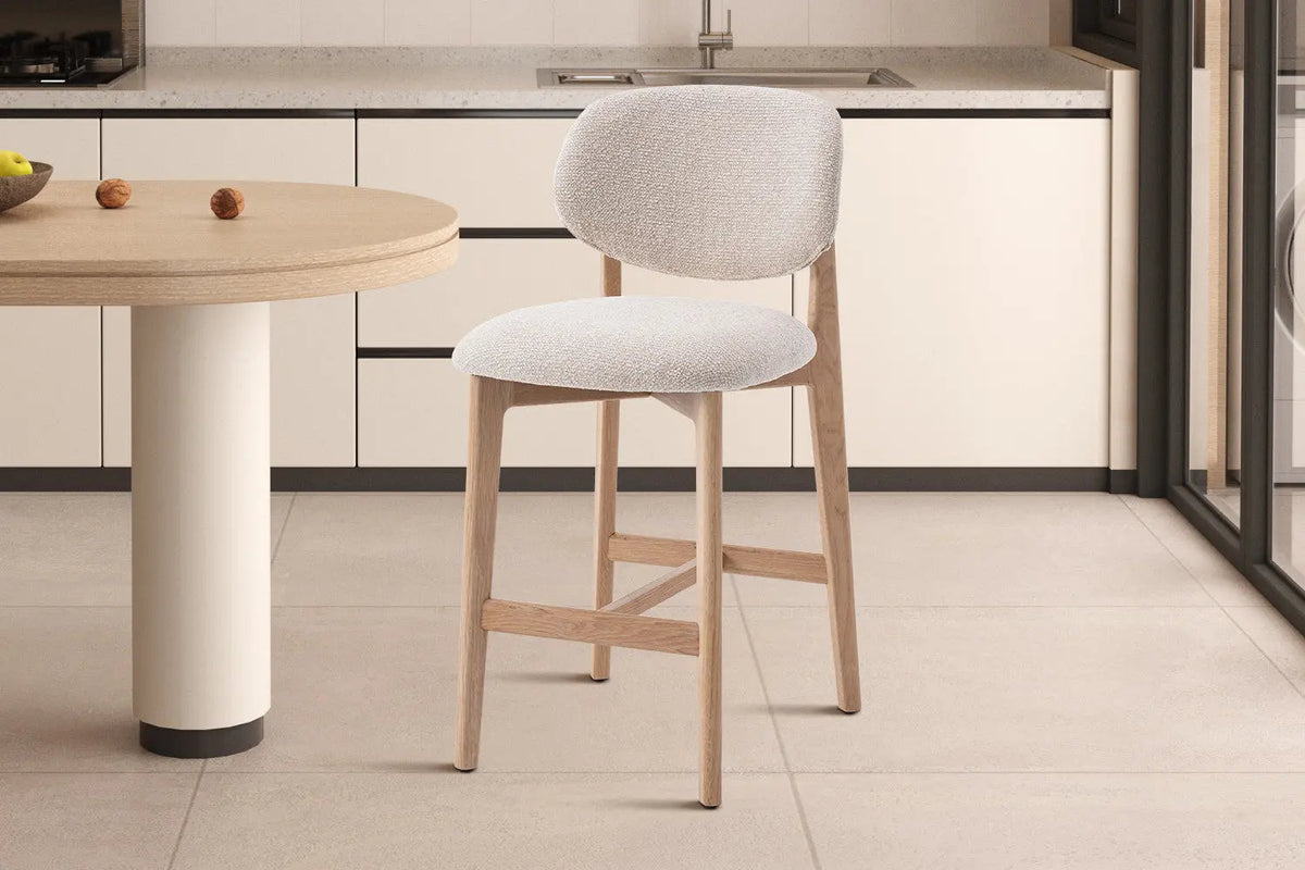 Chaise de Bar KAYA en Chêne Massif - 47 x 56.5 cm