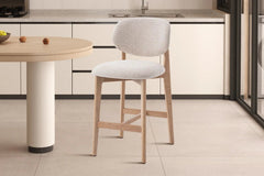 Chaise de Bar KAYA en Chêne Massif - 47 x 56.5 cm