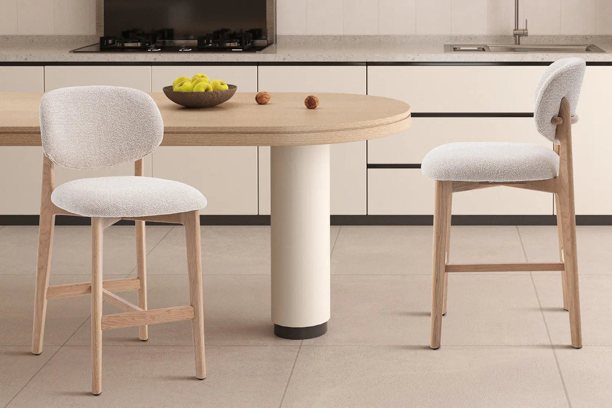 Chaise de Bar KAYA en Chêne Massif - 47 x 56.5 cm