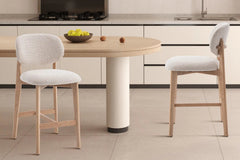 Chaise de Bar KAYA en Chêne Massif - 47 x 56.5 cm