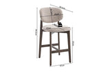 Chaise de Bar KAYA en Chêne Massif - 47 x 56.5 cm