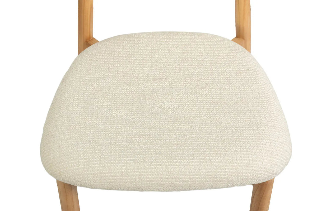 Chaise de Bar KAYLA en Chêne Massif Beige - 50 x 56 cm