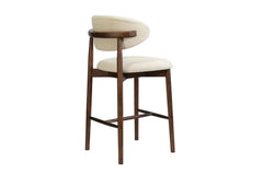 Chaise de Bar KAYLA en Chêne Massif Beige - 50 x 56 cm