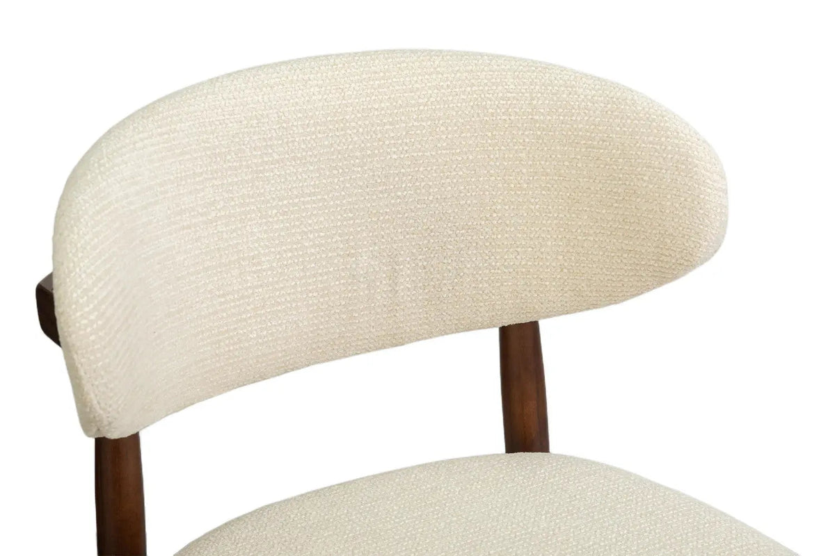 Chaise de Bar KAYLA en Chêne Massif Beige - 50 x 56 cm