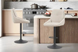 Chaise de Bar Pivotante SABA en Tissu - 50 x 60 cm