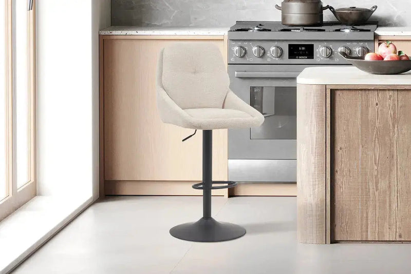 SABINE – Chaise de bar pivotante à hauteur réglable – 50 x 60 cm