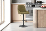 Chaise de Bar Pivotante SABA en Tissu - 50 x 60 cm