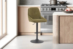 Chaise de Bar Pivotante SABA en Tissu - 50 x 60 cm