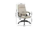 Chaise de Bureau ARMEL en Polyuréthane (PU) - 45 x 50 cm