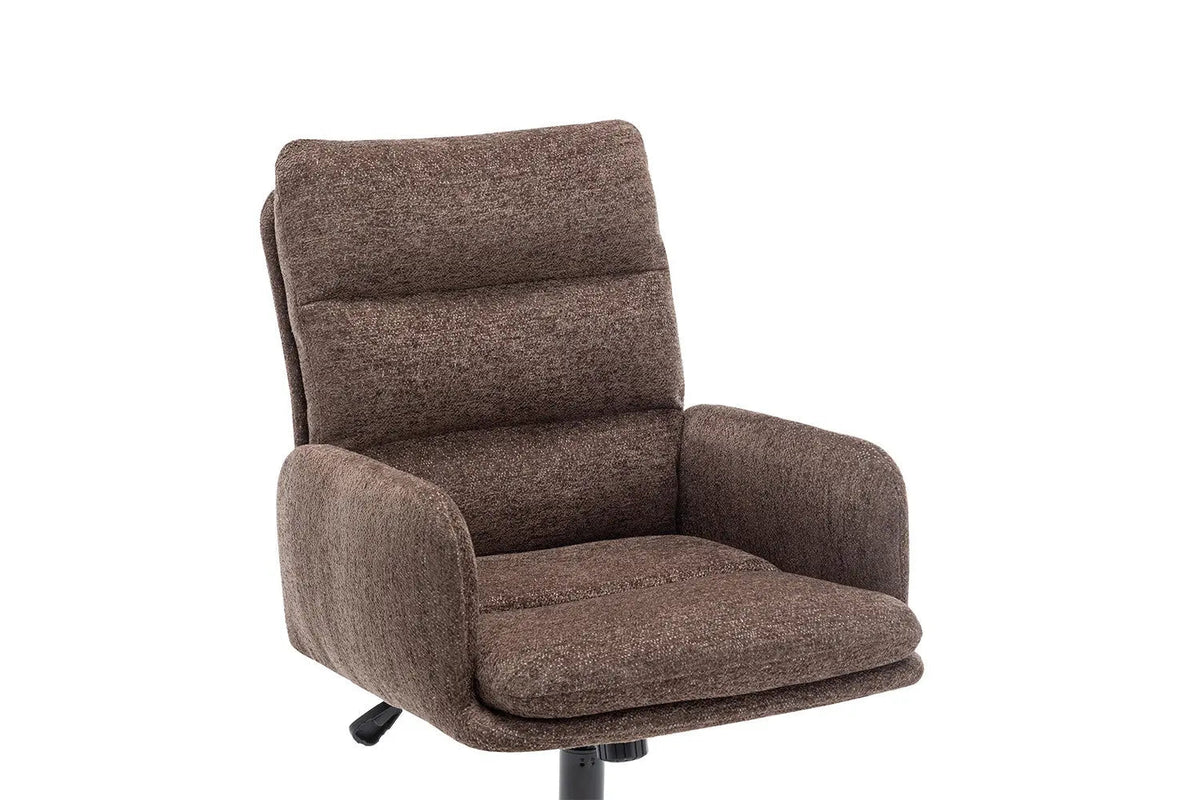 Chaise de Bureau EMMY en Tissu - Chaise de bureau réglable 64 x 68 cm