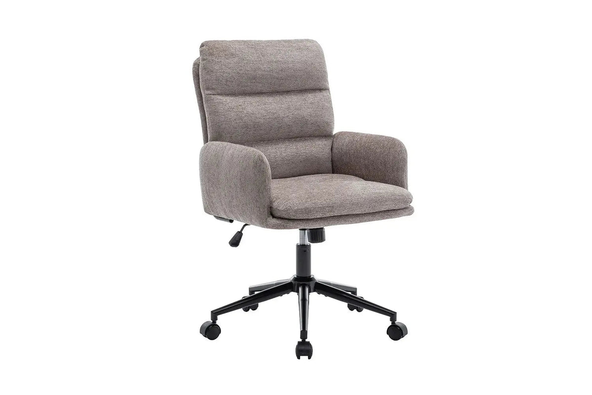 Chaise de Bureau EMMY en Tissu - Chaise de bureau réglable 64 x 68 cm