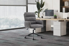 Chaise de Bureau EMMY en Tissu - Chaise de bureau réglable 64 x 68 cm