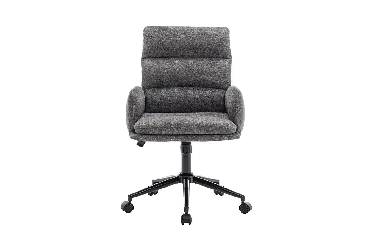 Chaise de Bureau EMMY en Tissu - Chaise de bureau réglable 64 x 68 cm