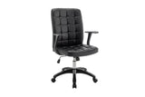 Chaise de Bureau LUKY en Similicuir (PU) - Chaise de bureau réglable 58 x 59 cm