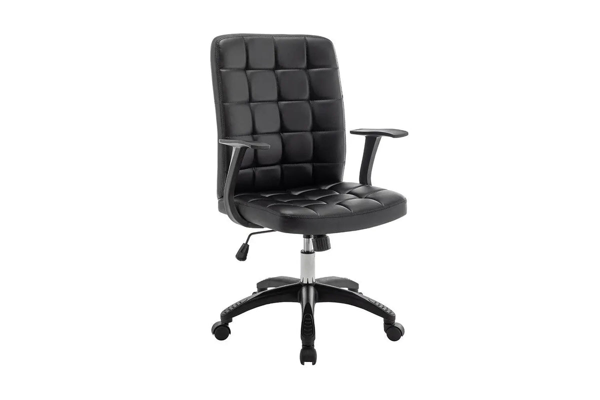 Chaise de Bureau LUKY en Similicuir (PU) - Chaise de bureau réglable 58 x 59 cm